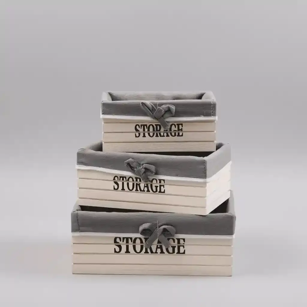 Custom wooden storage bins for organization and wooden home decor storage solutions