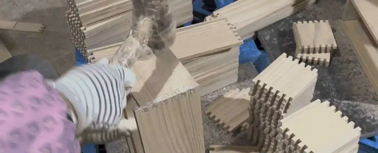 Wood products assembly at Hilon manufacturing facility